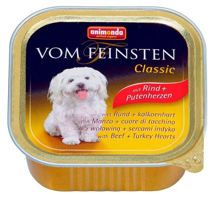 Фотографии Animonda Vom Feinsten Classic для собак с говядиной и сердцем индейки (0.15 кг) 22 шт.