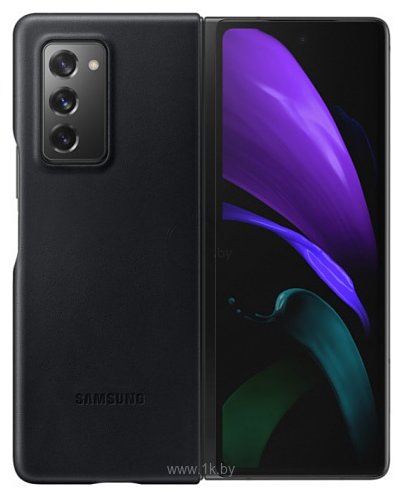 Фотографии Samsung Leather Cover для Samsung Galaxy Z Fold2 (черный)