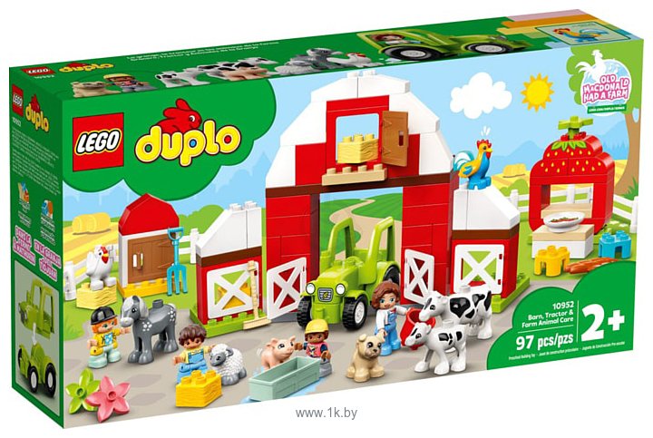 Фотографии LEGO Duplo 10952 Фермерский трактор, домик и животные