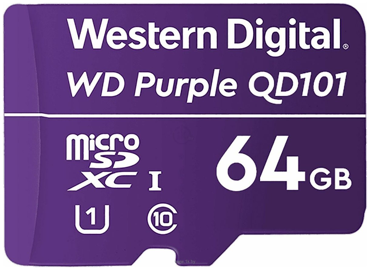 Фотографии WD Purple SC QD101 microSDXC WDD064G1P0C 64GB