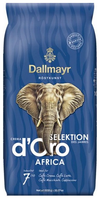 Фотографии Dallmayr Crema d'Oro Selektion Des Jahres Africa зерновой 1 кг