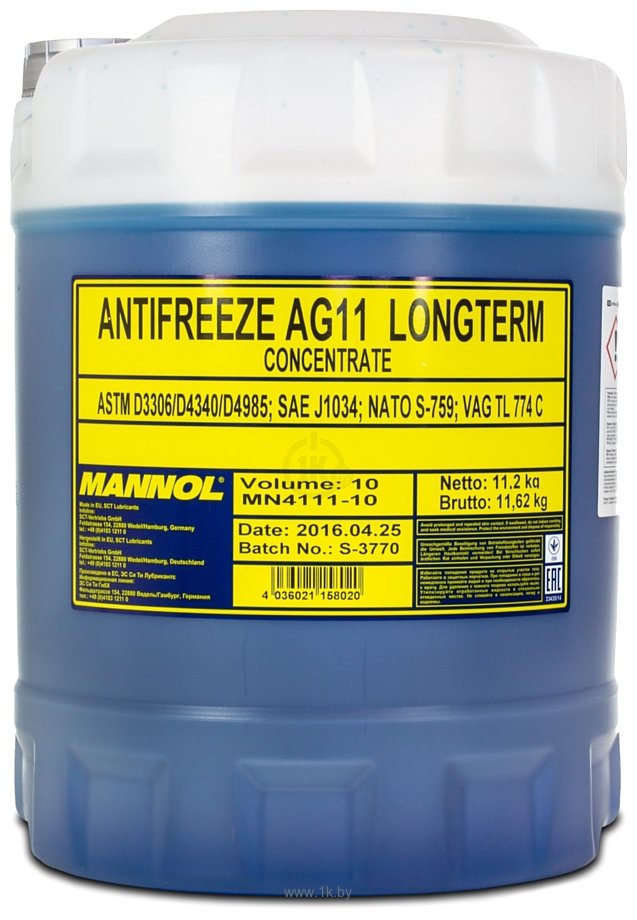 Фотографии Mannol Longterm Antifreeze AG11 10л