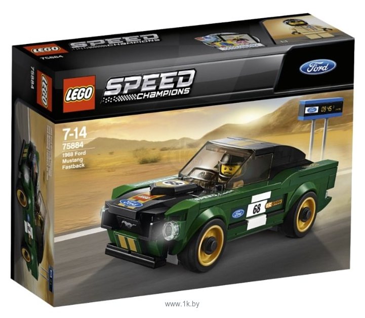 Фотографии LEGO Speed Champions 75884 1968 Ford Mustang Fastback