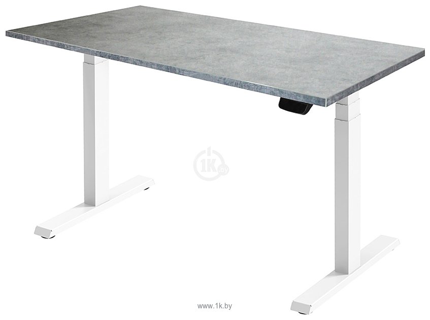 Фотографии ErgoSmart Ergo Desk Pro 1380x800x18 мм (бетон чикаго светло-серый/белый)
