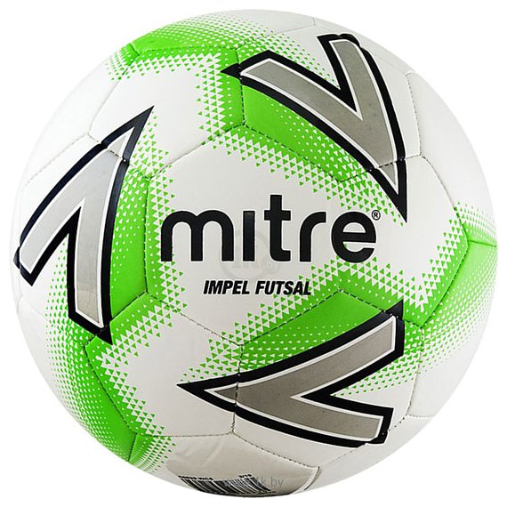 Фотографии Mitre Futsal Impel A0029WC5 (4 размер, белый/зеленый/серый)
