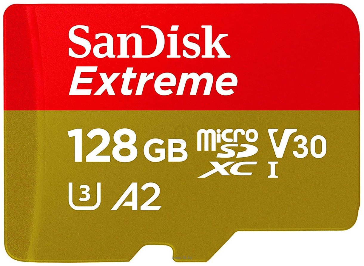 Фотографии SanDisk Extreme microSDXC SDSQXA1-128G-GN6GN 128GB