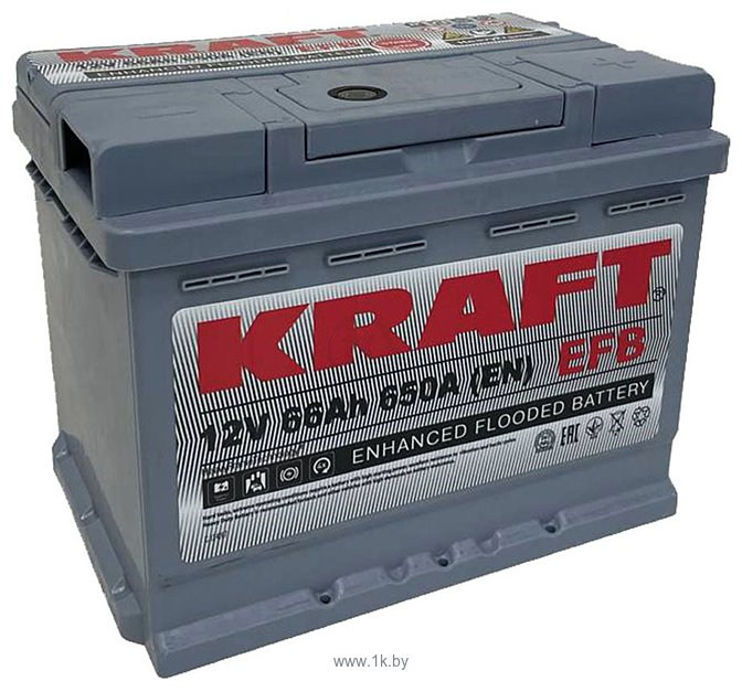 Фотографии KRAFT EFB 66 R+ (66Ah)