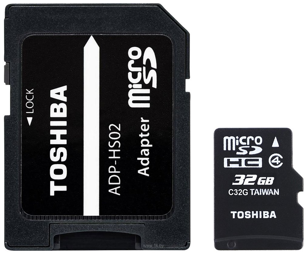 Фотографии Toshiba THN-M102K0320M2 microSDHC Class 4 32GB (с адаптером)