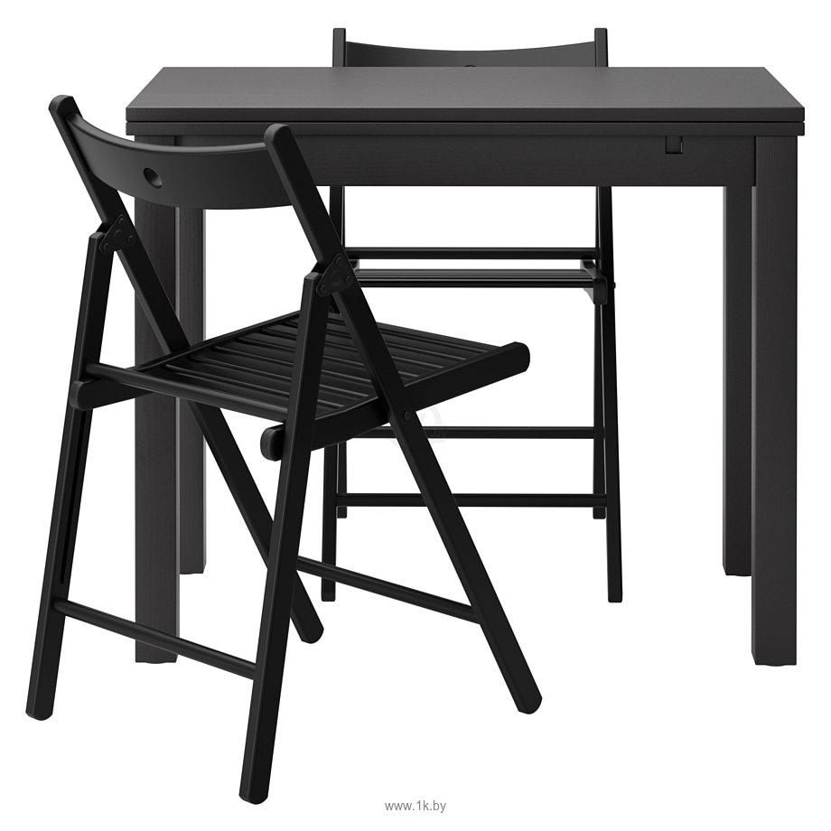 Фотографии Ikea Бьюрста/Терье (коричневый/чёрный) (790.106.52)