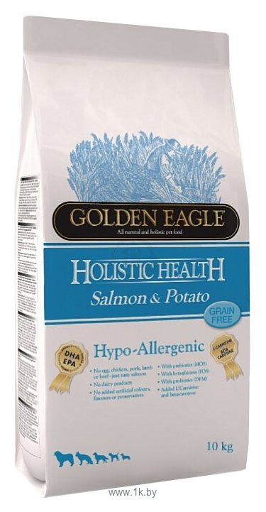Фотографии Golden Eagle (10 кг) Hypo-allergenic Salmon & Potato 26/12