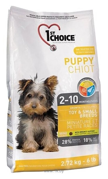 Фотографии 1st Choice (1 кг) Chicken Formula TOY and SMALL BREEDS for PUPPIES