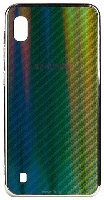 Фотографии EXPERTS Aurora Glass для Samsung Galaxy A10 с LOGO (зеленый)