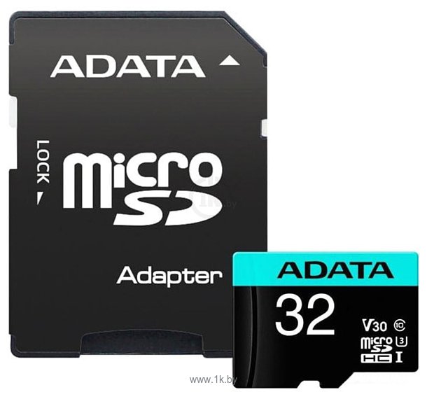 Фотографии ADATA Premier Pro AUSDH32GUI3V30SA2-RA1 microSDHC 32GB (с адаптером)