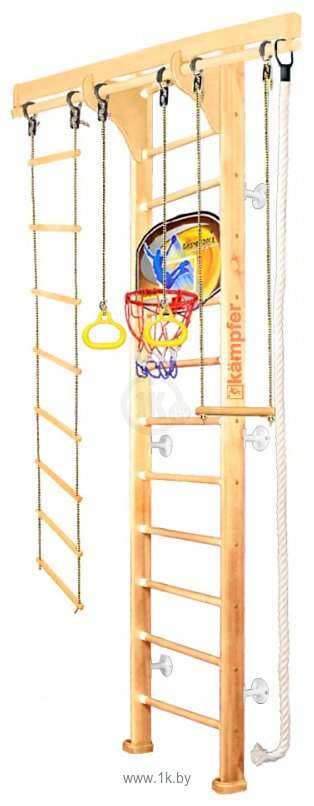 Фотографии Kampfer Wooden Ladder Wall Basketball Shield (3 м, натуральный/белый)