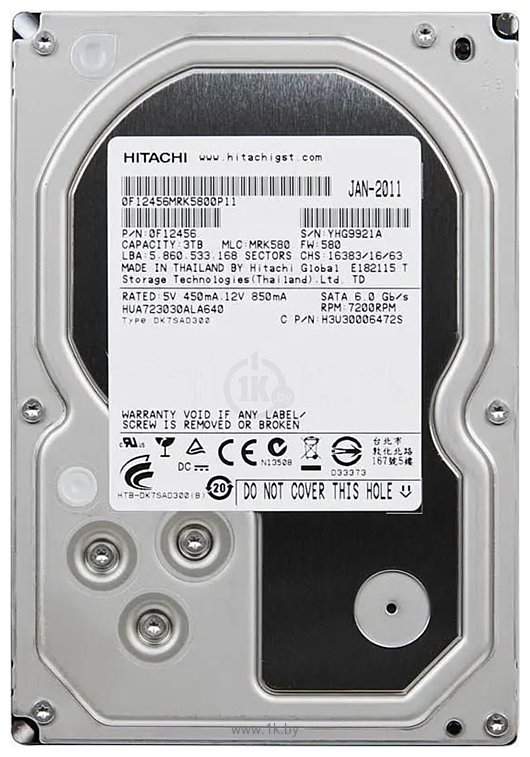 Фотографии Hitachi Ultrastar 7K3000 3TB HUA723030ALA640