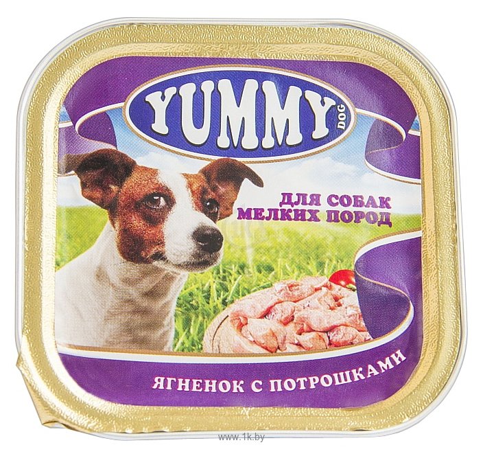 Фотографии Yummy Ягненок с потрошками для собак консервы (0.1 кг) 1 шт.