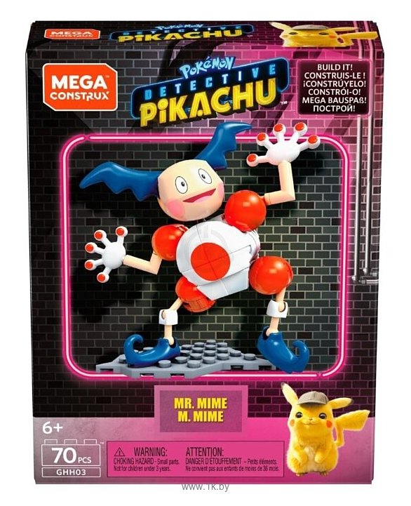 Фотографии Mega Construx Detective Pikachu GHH03 Mr. Mime