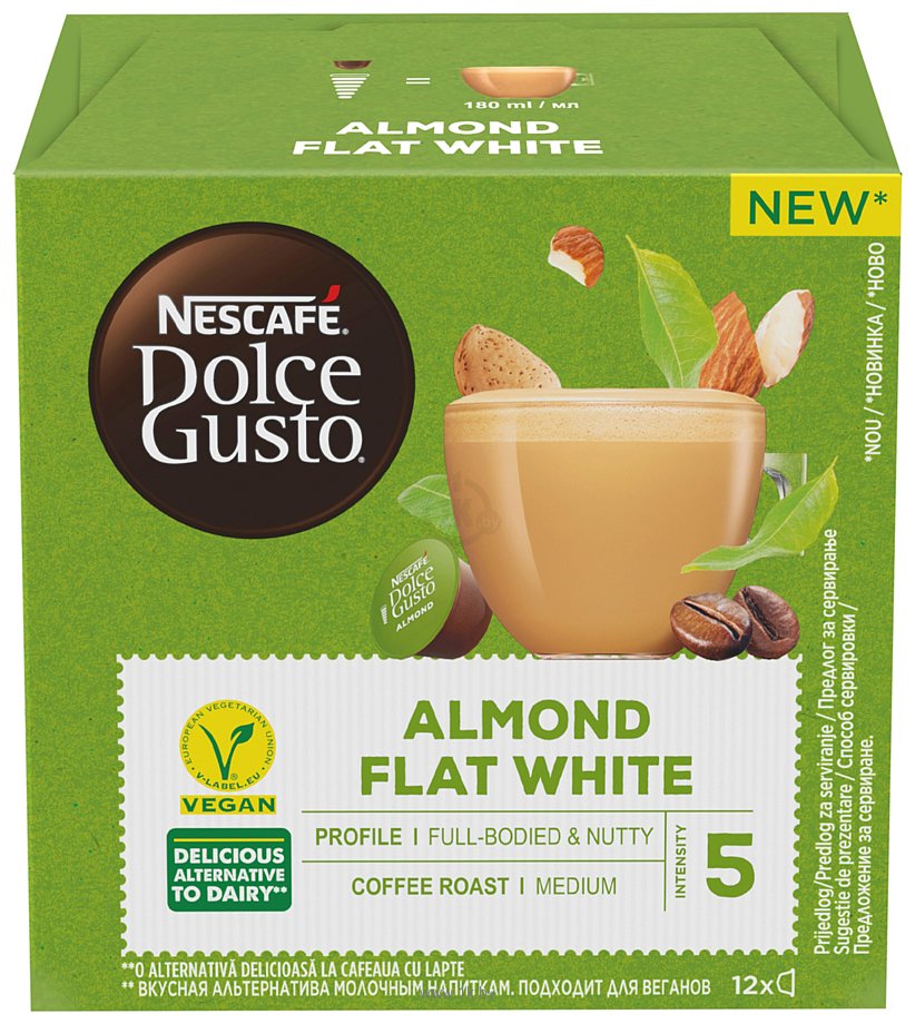 Фотографии Nescafe Dolce Gusto Almond Flat White 12 шт