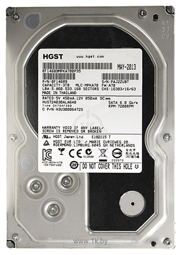 Фотографии HGST Ultrastar 7K4000 3TB HUS724030ALA640