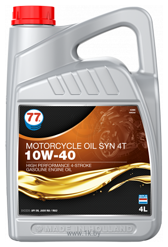 Фотографии 77 Lubricants Syn 4T 10W-40 4л