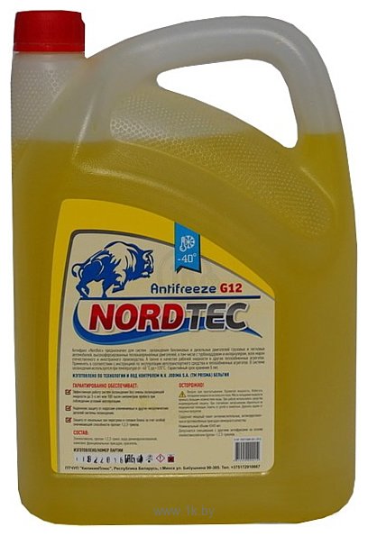 Фотографии NordTec Antifreeze-40 G12 желтый 10кг