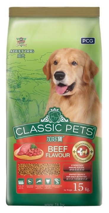Фотографии Classic Pets (15 кг) Сухой корм для взрослых собак всех пород с говядиной