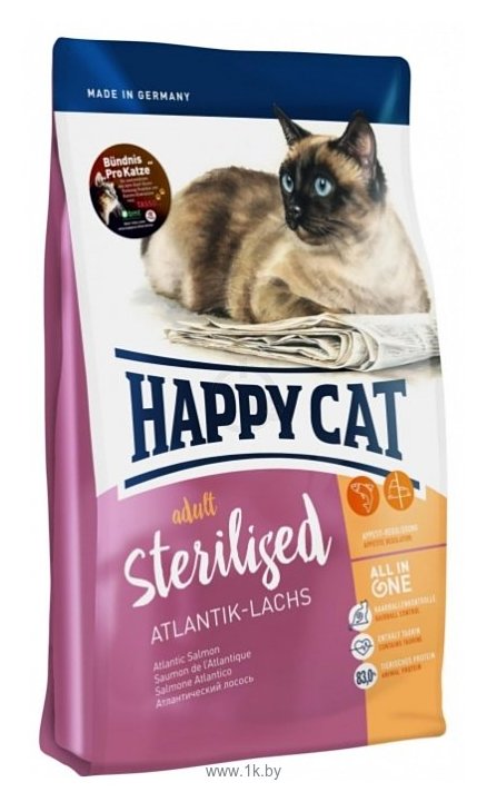 Фотографии Happy Cat Sterilised Atlantik-Lachs