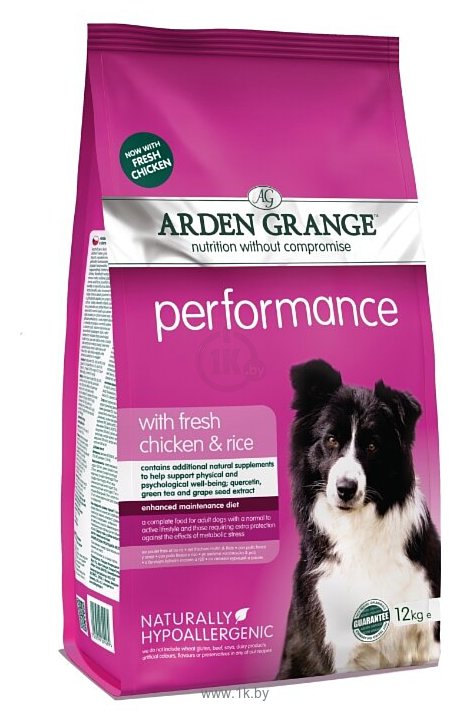 Фотографии Arden Grange (12 кг) Performance курица и рис сухой корм для взрослых активных собак