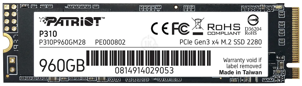 Фотографии Patriot P310 960GB P310P960GM28 Фотографии Patriot P310 960GB P310P960GM28