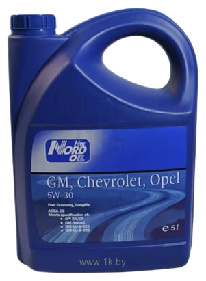 Фотографии Nord Oil Specific Line 5W-30 Chevrolet/Opel/GM 5л