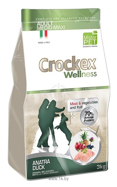 Фотографии Crockex (12 кг) Wellness Adult Medio-Maxi утка с рисом