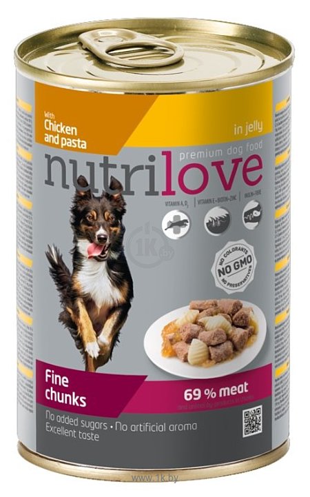 Фотографии nutrilove Dogs - Fine chunks with chicken and pasta