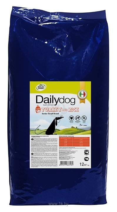 Фотографии Dailydog (12 кг) Senior Small Breed Turkey and Rice