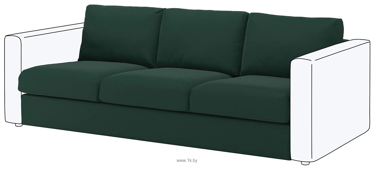 Фотографии Ikea Вимле 792.194.49 (гуннаред темно-зеленый)