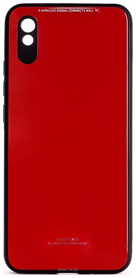 Фотографии Case Glassy для Xiaomi Redmi 9A (красный)