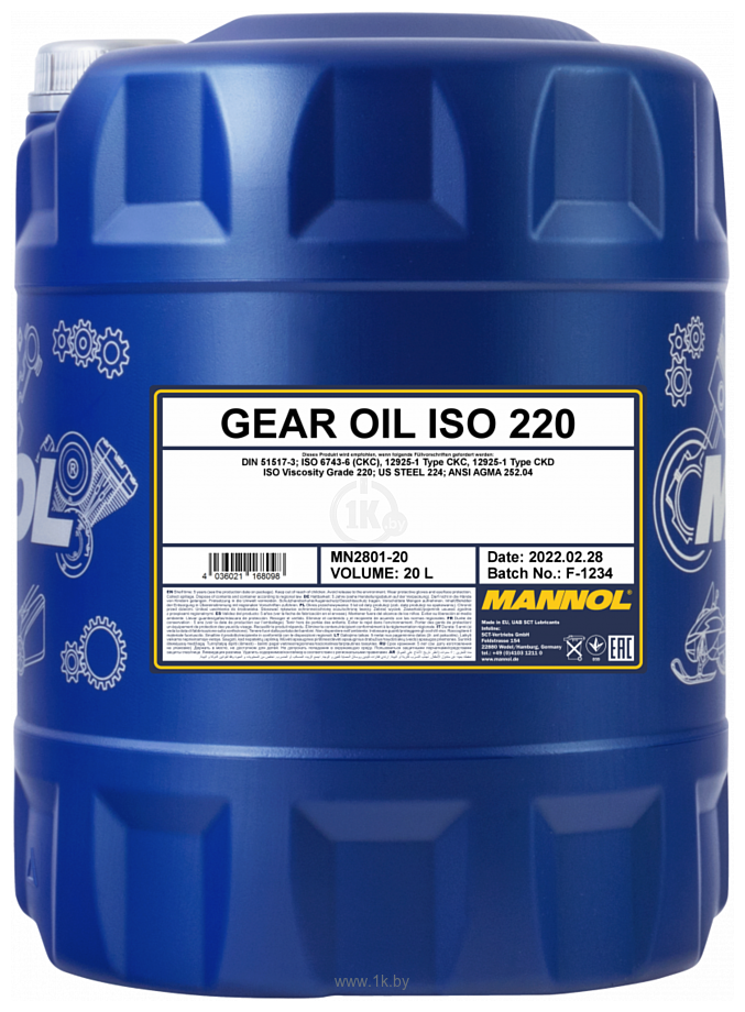Фотографии Mannol Gear Oil ISO 220 20л