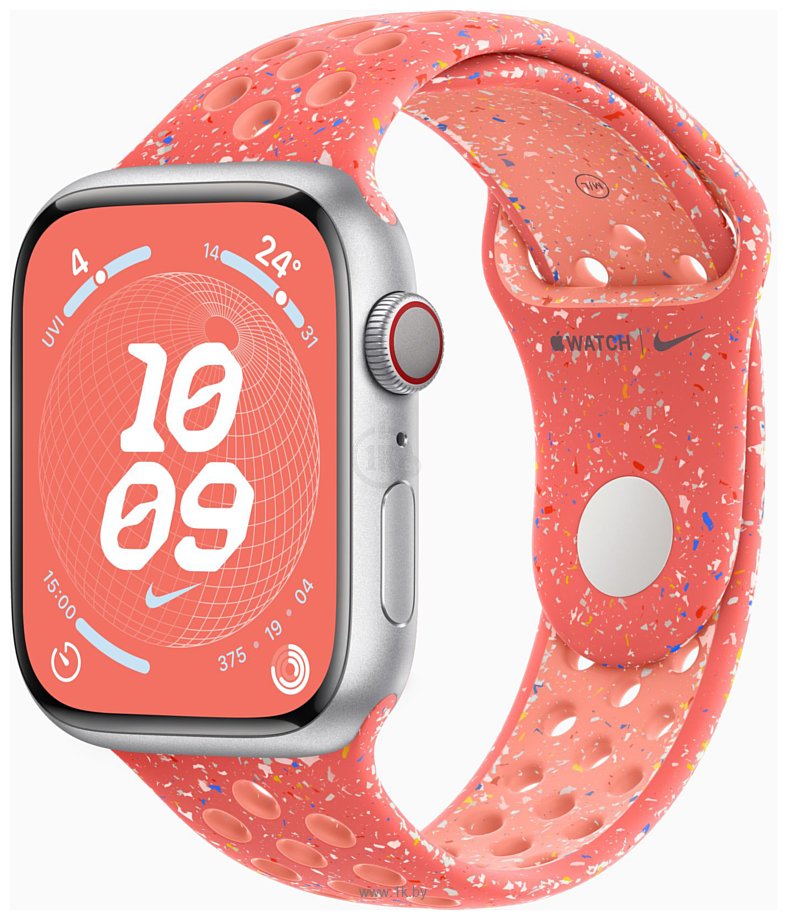 Фотографии Apple Watch Series 9 LTE 45 мм (алюминиевый корпус, спортивный Nike S/M)