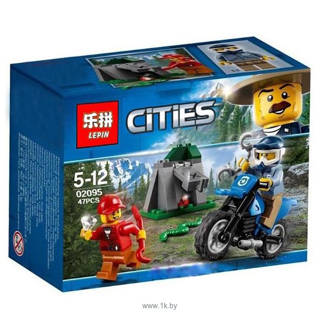 Фотографии Lepin Cities 02095 Погоня по бездорожью аналог Lego 60170