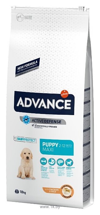 Фотографии Advance (18 кг) Puppy Maxi курица и рис