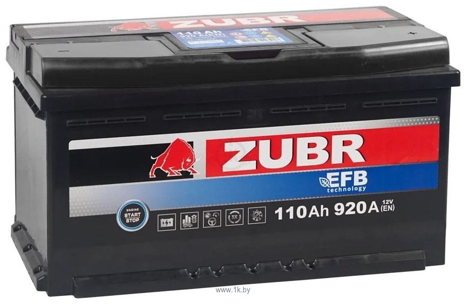 Фотографии Zubr EFB R+ (110Ah)