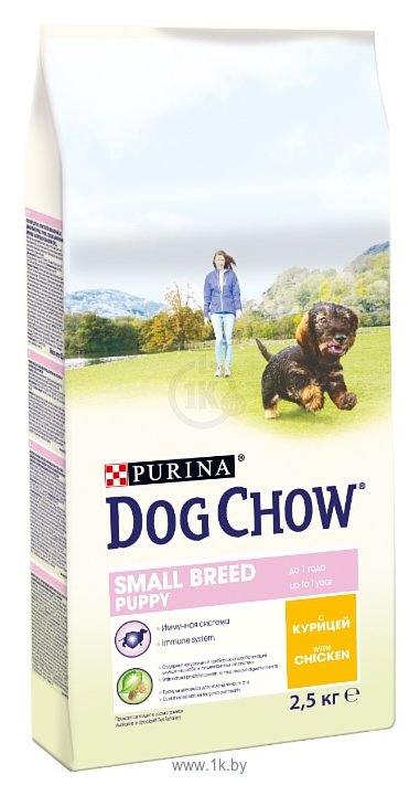 Фотографии DOG CHOW (2.5 кг) Puppy Small Breed с курицей для щенков малых пород