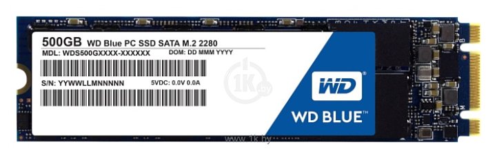 Фотографии Western Digital BLUE PC SSD 500 GB (WDS500G1B0B)