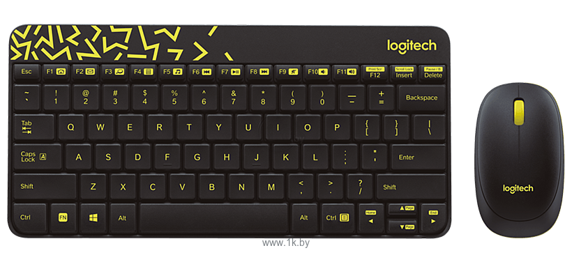 Фотографии Logitech MK240 Nano black-Yellow USB