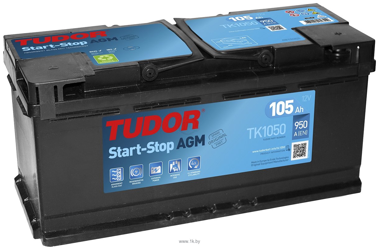 Фотографии Tudor Start-Stop AGM TK1050 (105Ah)
