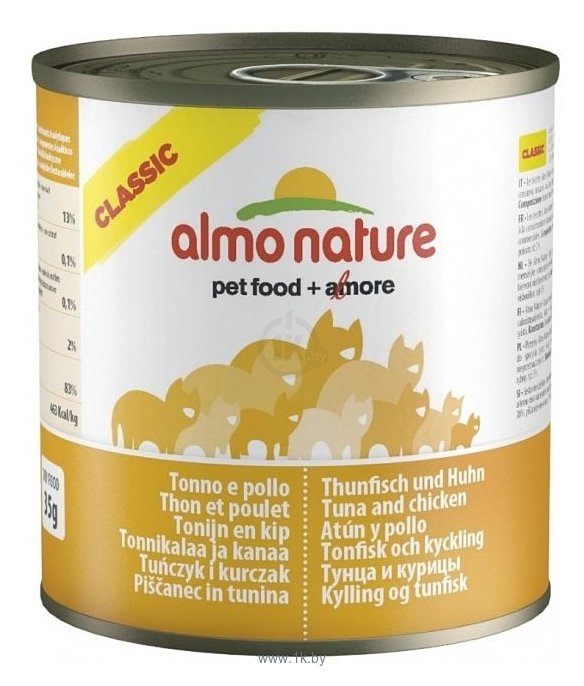 Фотографии Almo Nature (0.29 кг) 1 шт. Classic Adult Dog Tuna and Chicken