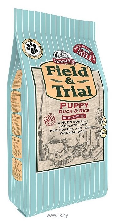 Фотографии SKINNER'S (2.5 кг) Field & Trial Puppy Hypoallergenic с уткой и рисом