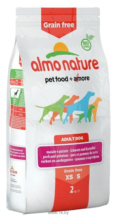 Фотографии Almo Nature Holistic Adult Dog Grain Free Pork and Potatoes XS-S (2 кг)