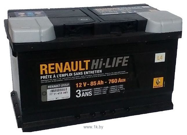 Фотографии Renault Hi-LIFE (85Ah) 7711419085