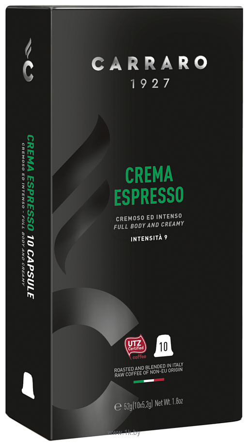 Фотографии Carraro Crema Espresso в капсулах Nespresso 10 шт