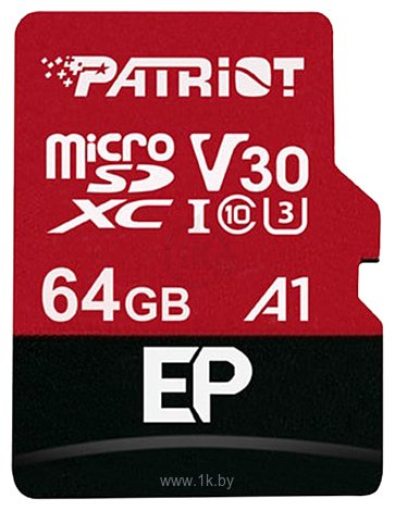 Фотографии Patriot microSDXC EP Series PEF64GEP31MCX 64GB (с адаптером)